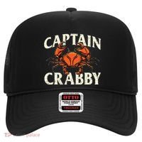 Captain Crabby Crustacean Crabber Crabbing Seafood Lover Hat thumb 0