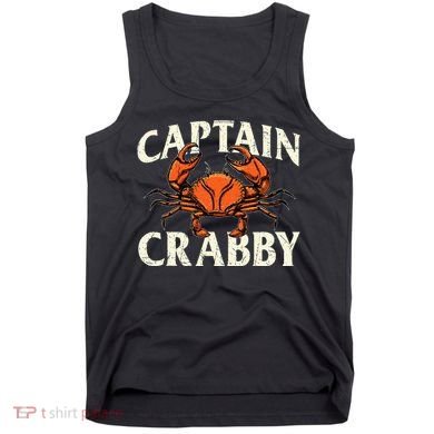 Captain Crabby Crustacean Crabber Crabbing Seafood Lover Tank Top