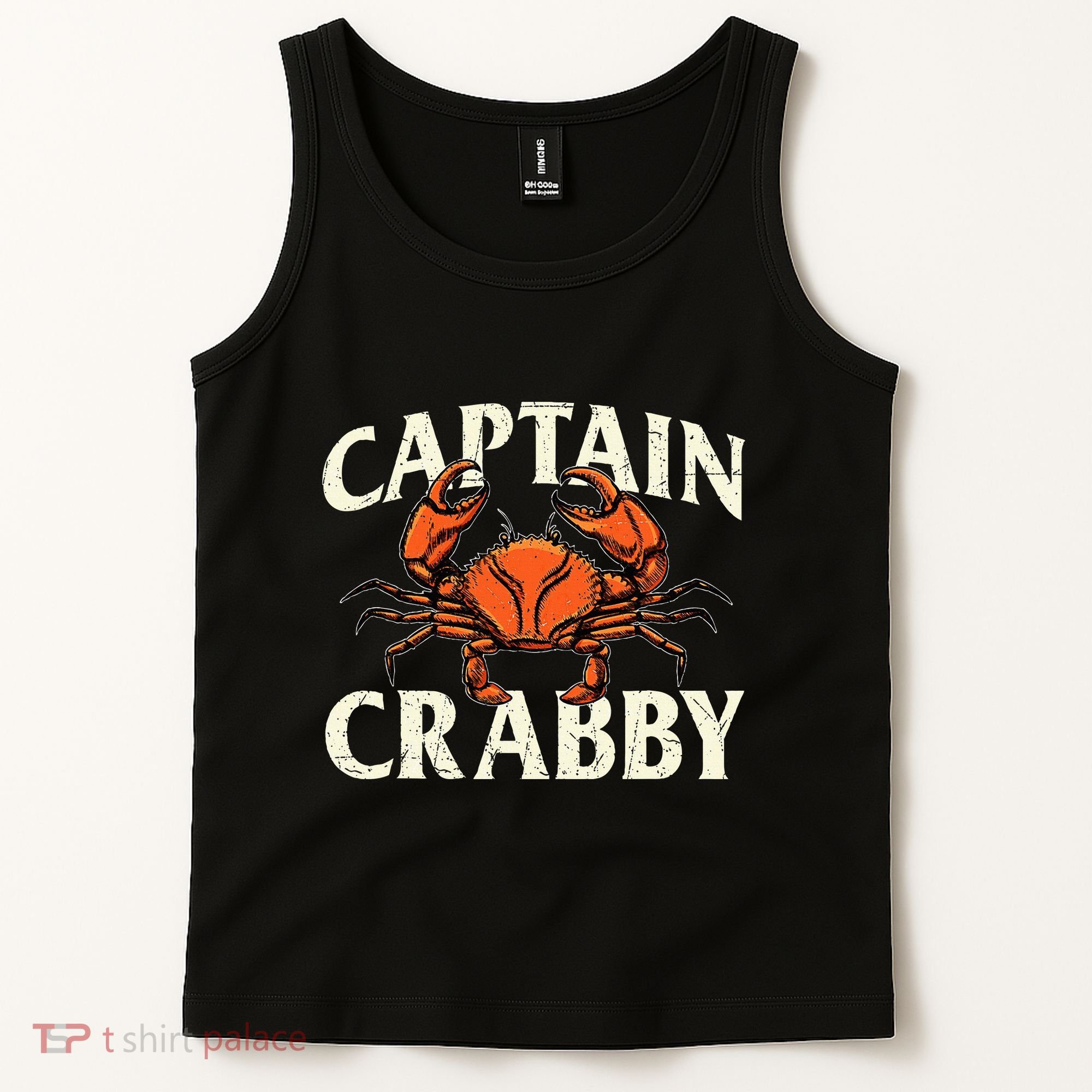 Captain Crabby Crustacean Crabber Crabbing Seafood Lover Tank Top