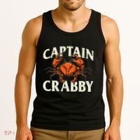 Captain Crabby Crustacean Crabber Crabbing Seafood Lover Tank Top thumb 3