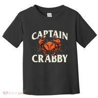 Captain Crabby Crustacean Crabber Crabbing Seafood Lover Toddler T-Shirt thumb 0