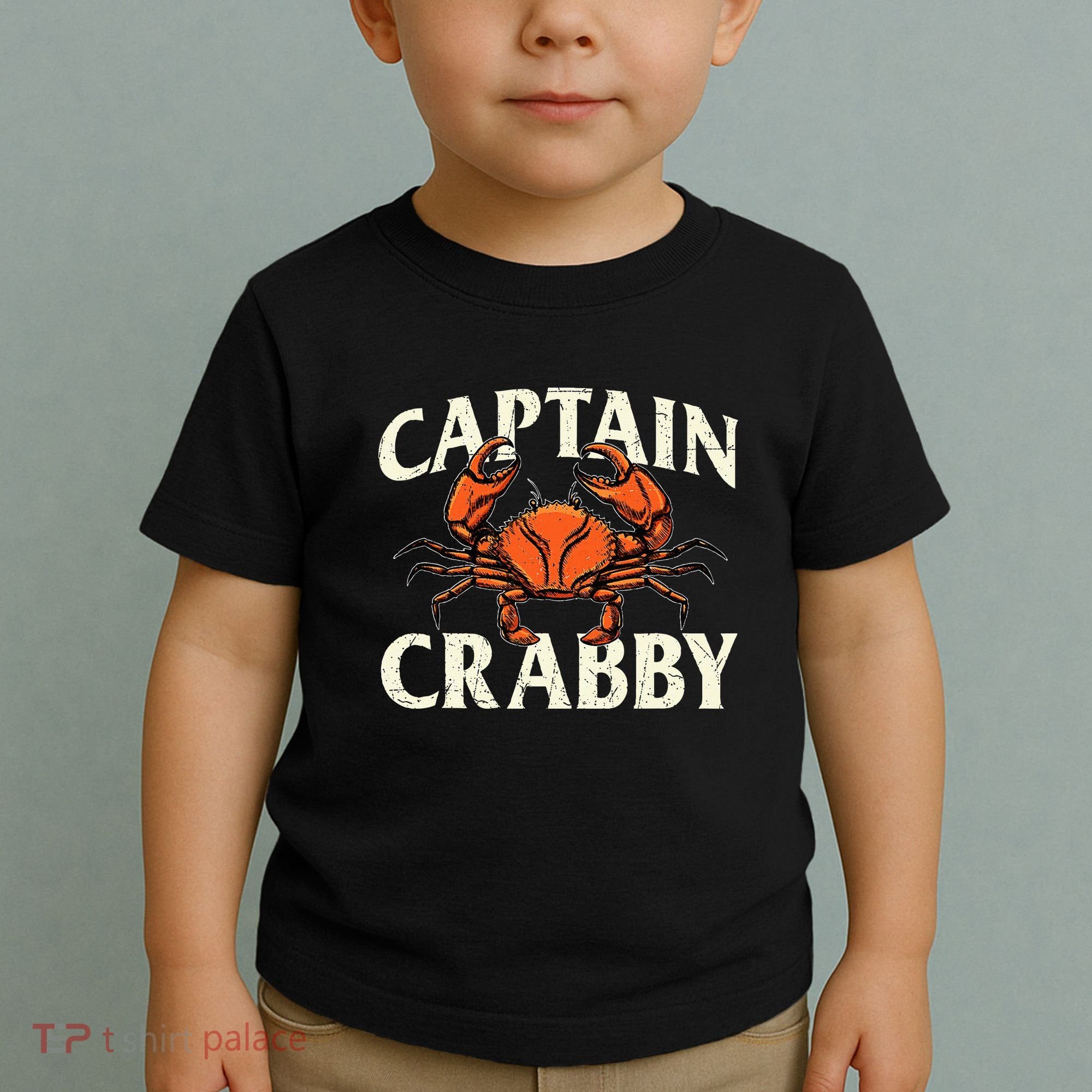 Captain Crabby Crustacean Crabber Crabbing Seafood Lover Toddler T-Shirt