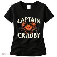 Captain Crabby Crustacean Crabber Crabbing Seafood Lover Women's T-Shirt thumb 0
