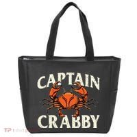 Captain Crabby Crustacean Crabber Crabbing Seafood Lover Tote Bag thumb 0