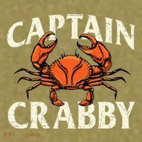 Captain Crabby Crustacean Crabber Crabbing Seafood Lover Garment-Dyed Women's Muscle Tee thumb 6