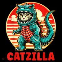 Cat Catzilla Cat Mom Cat Dad Coaster thumb 2