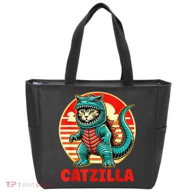 Cat Catzilla Cat Mom Cat Dad Tote Bag