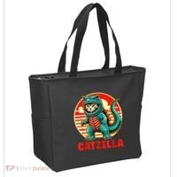 Cat Catzilla Cat Mom Cat Dad Tote Bag thumb 2