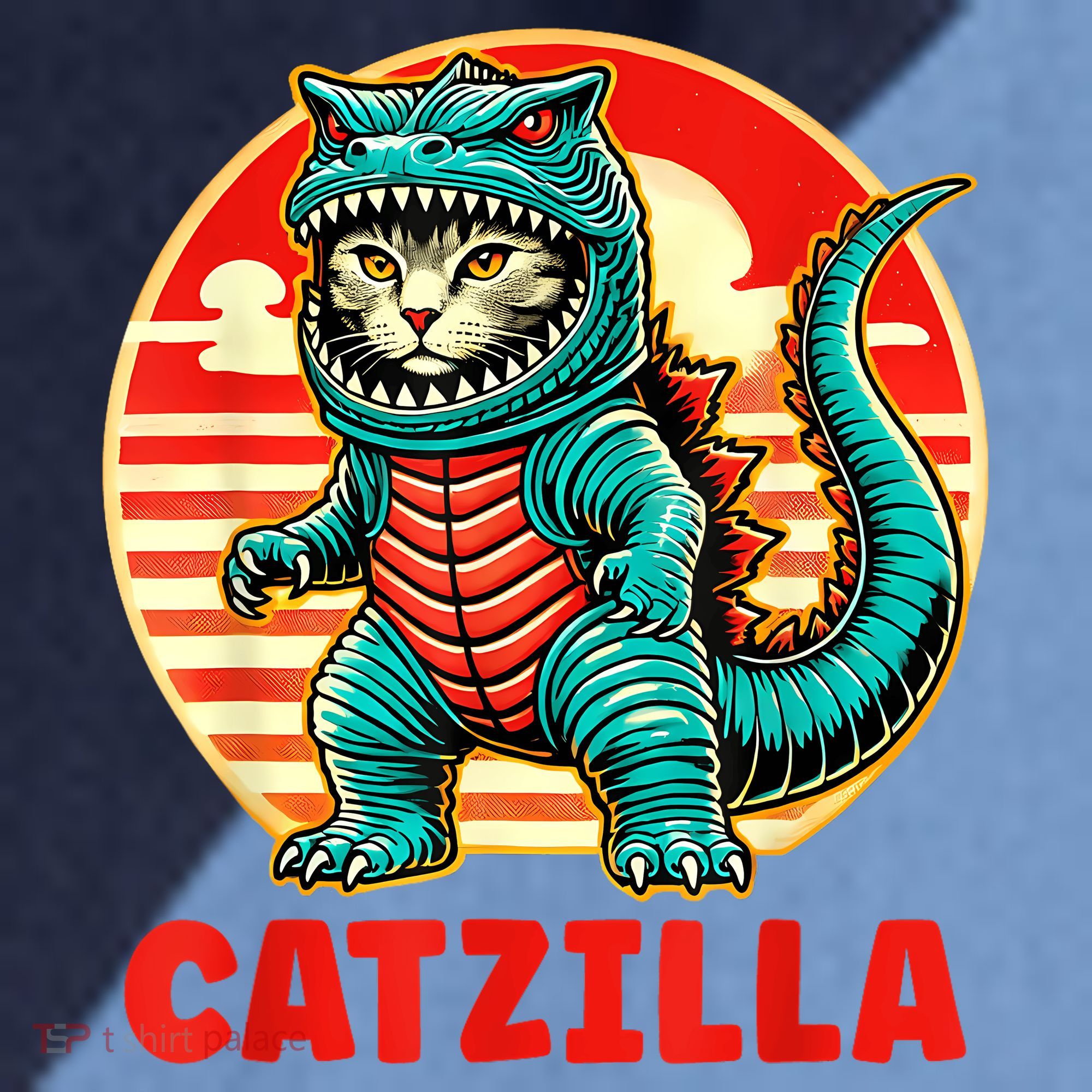 Cat Catzilla Cat Mom Cat Dad Raglan Baseball Sleeve Shirt