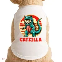 Cat Catzilla Cat Mom Cat Dad Doggie Tank thumb 0