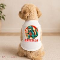 Cat Catzilla Cat Mom Cat Dad Doggie Tank thumb 2
