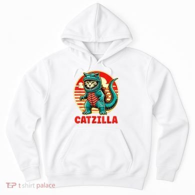 Cat Catzilla Cat Mom Cat Dad Hoodie