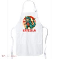 Cat Catzilla Cat Mom Cat Dad Apron thumb 0