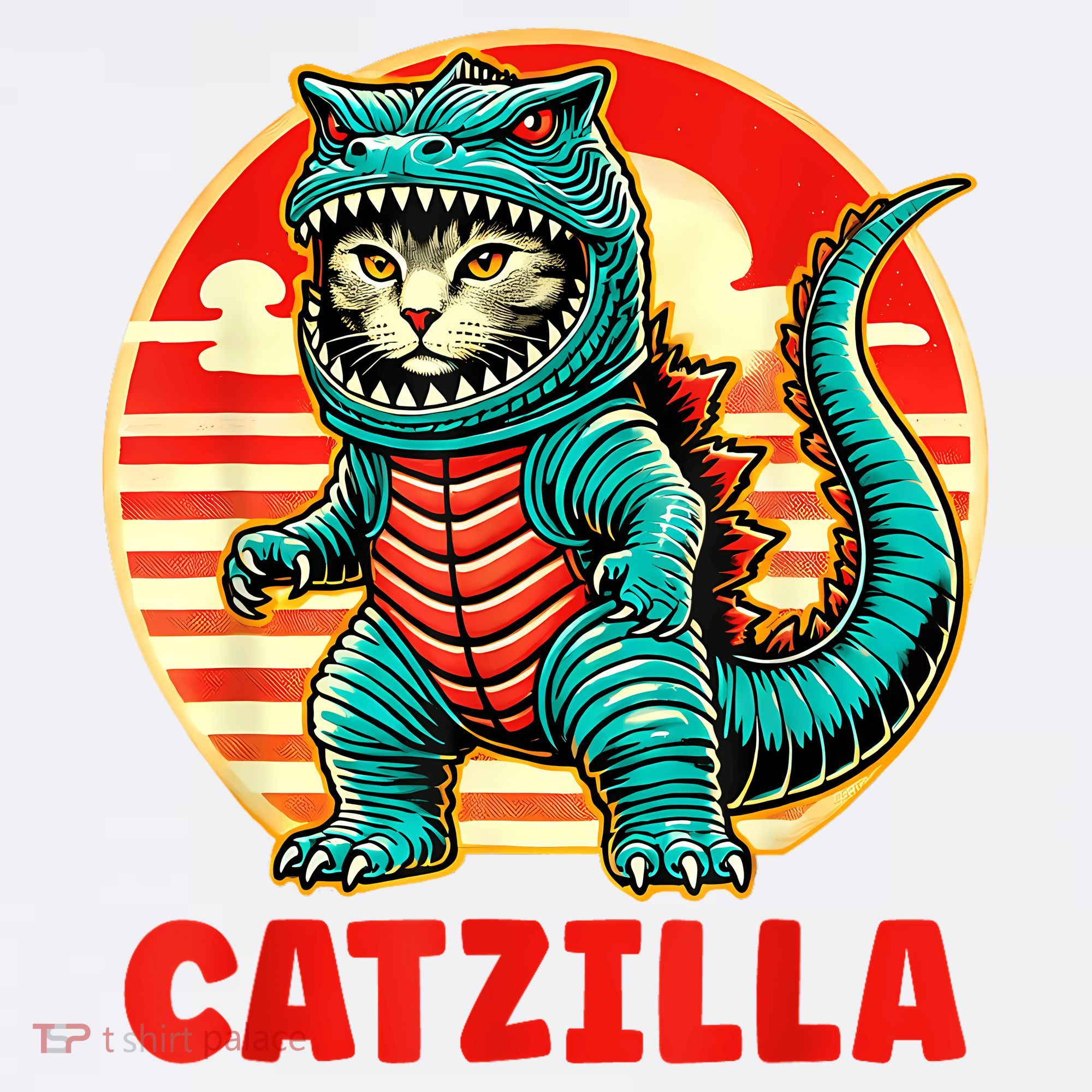 Cat Catzilla Cat Mom Cat Dad Apron