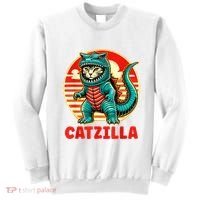 Cat Catzilla Cat Mom Cat Dad Sweatshirt thumb 0