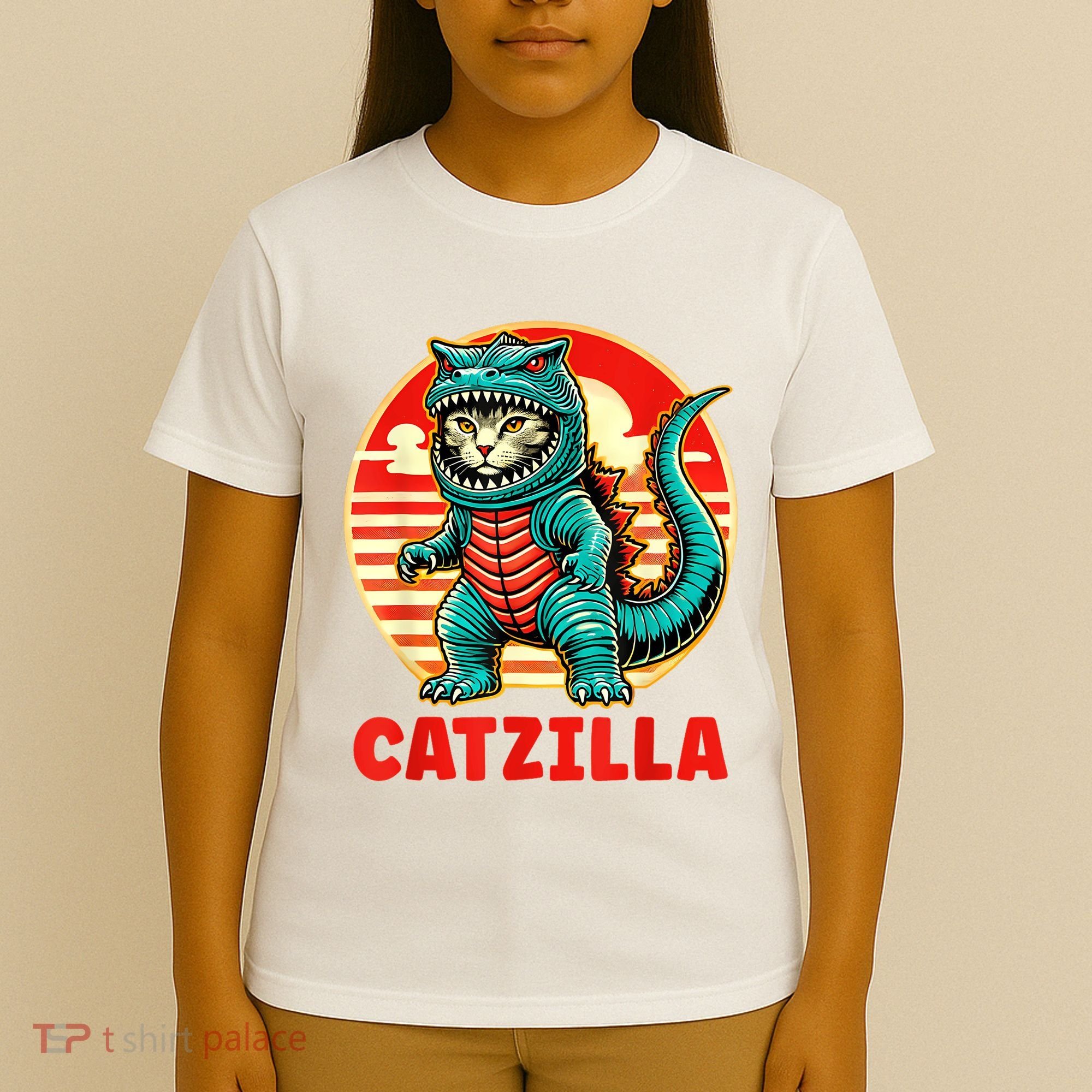 Cat Catzilla Cat Mom Cat Dad T-Shirt
