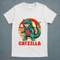 Cat Catzilla Cat Mom Cat Dad T-Shirt thumb 5