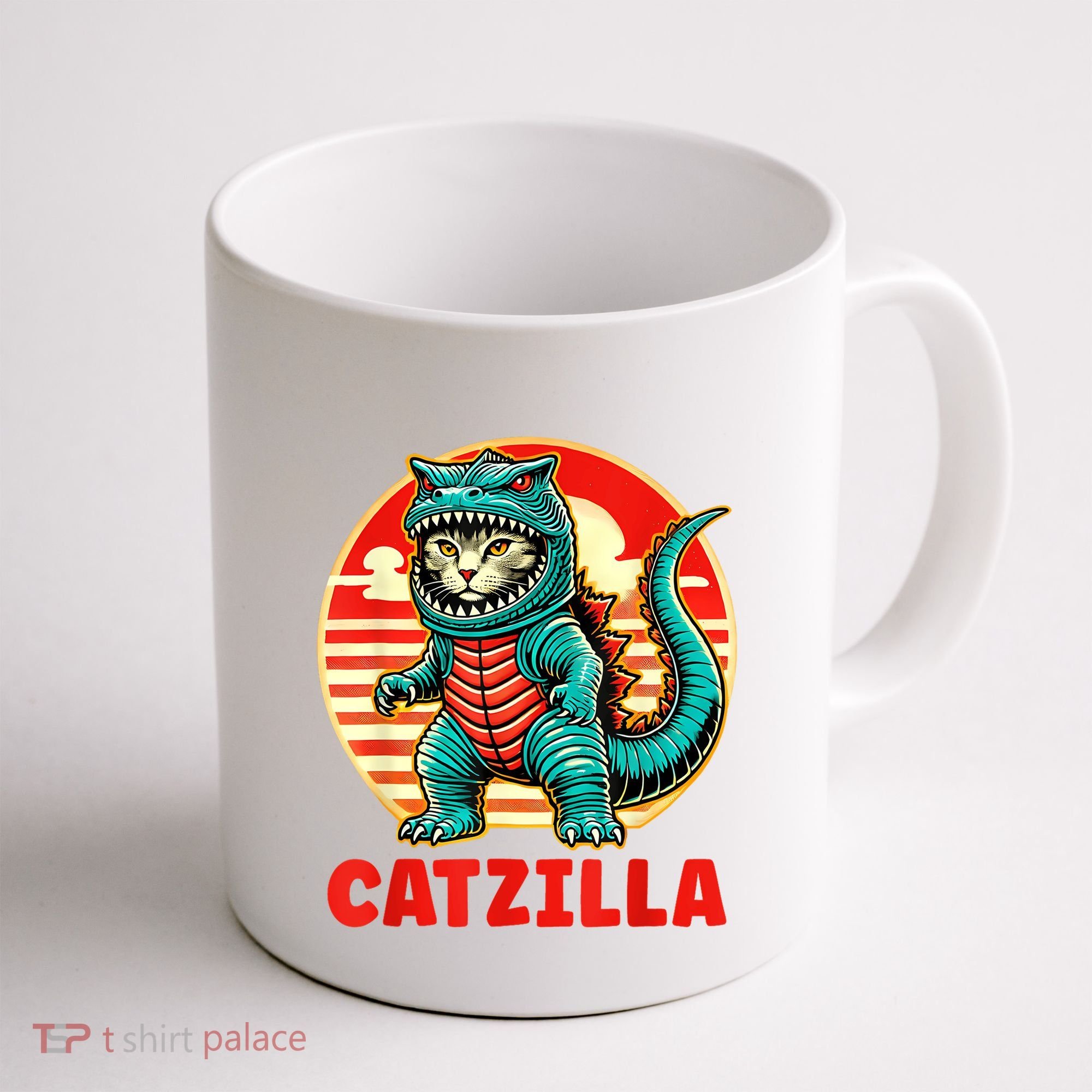 Cat Catzilla Cat Mom Cat Dad Coffee Mug