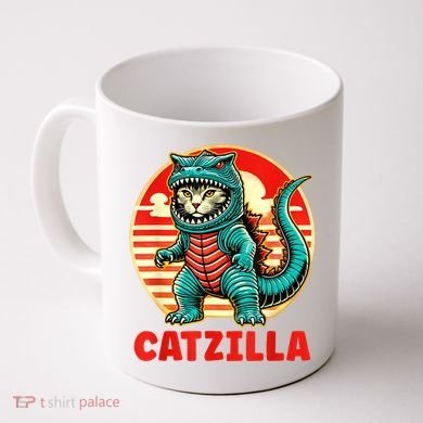 Cat Catzilla Cat Mom Cat Dad Coffee Mug