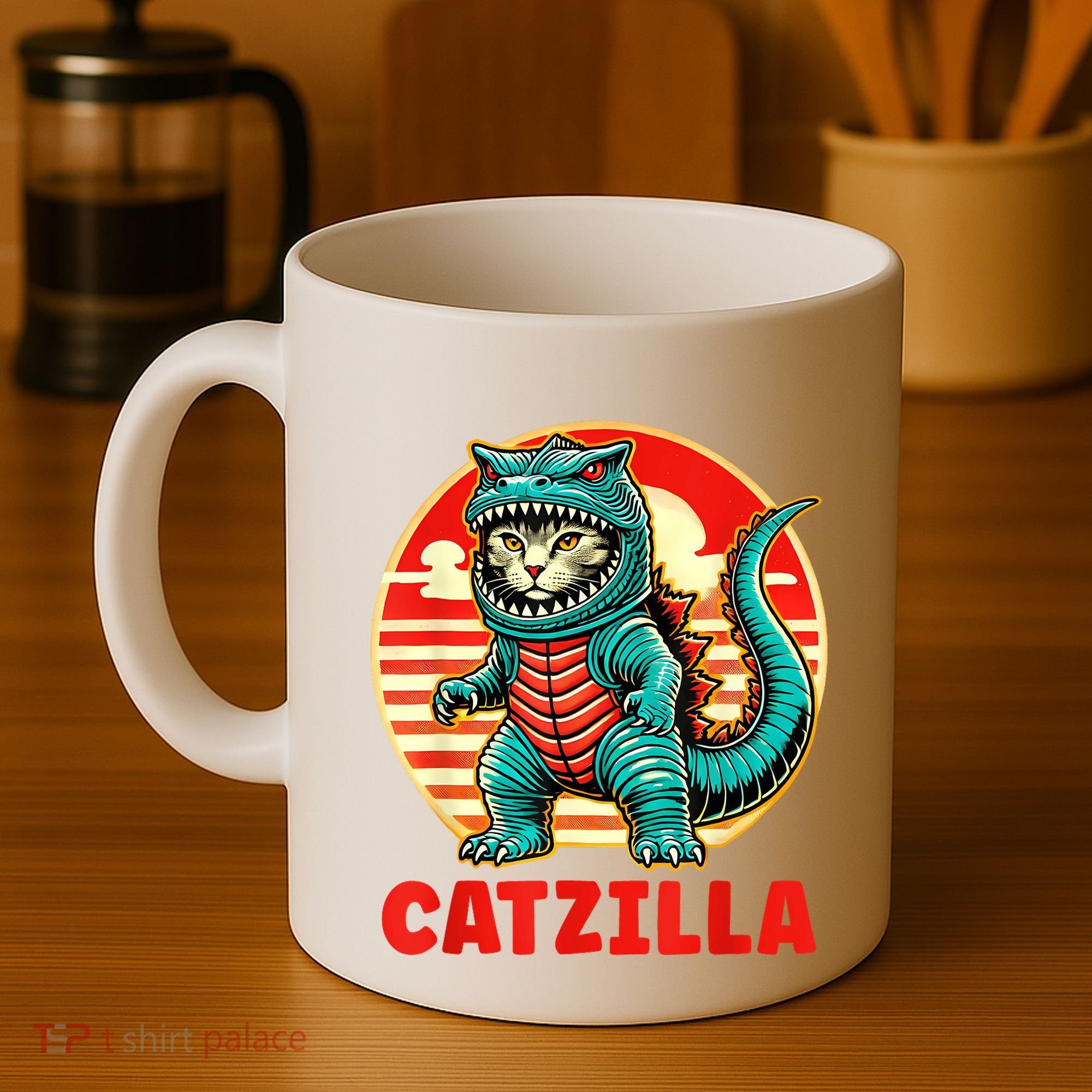 Cat Catzilla Cat Mom Cat Dad Coffee Mug