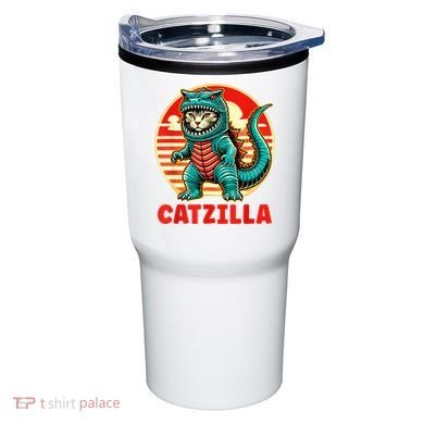 Cat Catzilla Cat Mom Cat Dad Tumbler