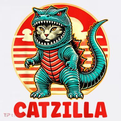 Cat Catzilla Cat Mom Cat Dad Ornament