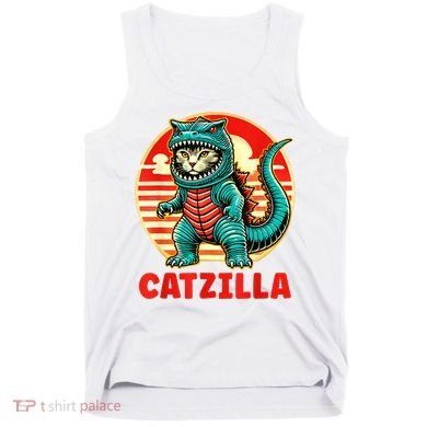 Cat Catzilla Cat Mom Cat Dad Tank Top