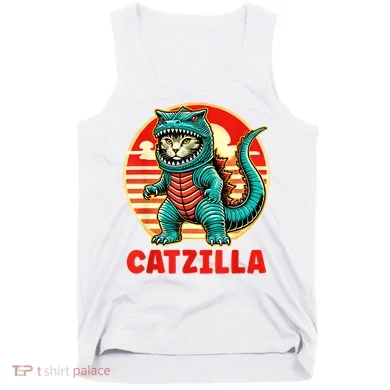 Cat Catzilla Cat Mom Cat Dad Tank Top