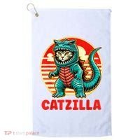 Cat Catzilla Cat Mom Cat Dad Golf Towel thumb 0