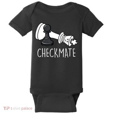 Chess Checkmate Chess Player King Pawn Baby Bodysuit