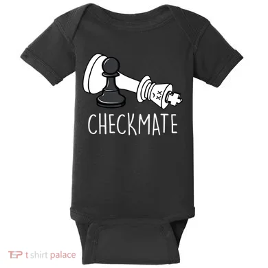 Chess Checkmate Chess Player King Pawn Baby Bodysuit