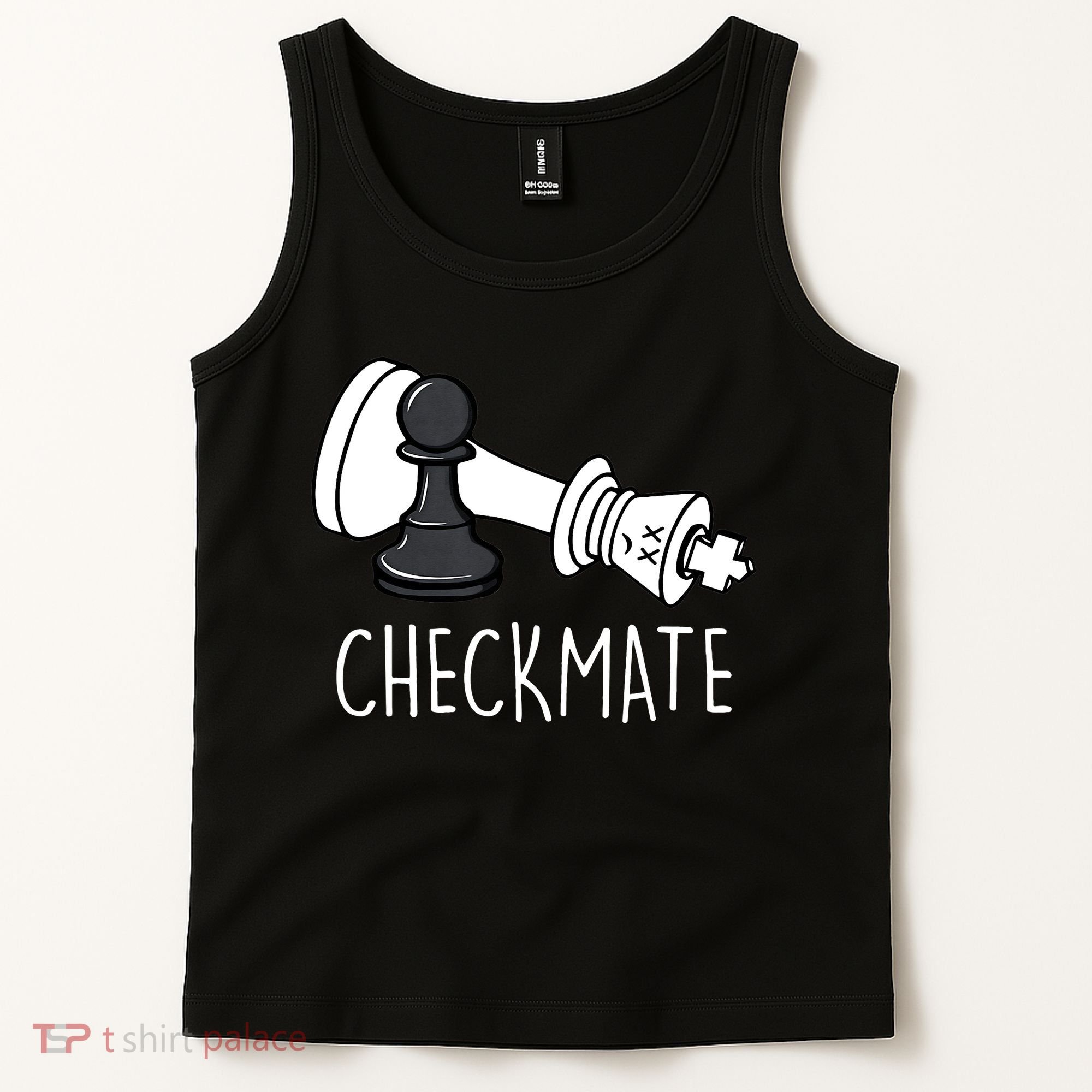Chess Checkmate Chess Player King Pawn Tank Top