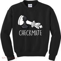Chess Checkmate Chess Player King Pawn Kids Sweatshirt thumb 0