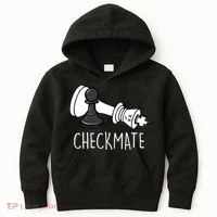 Chess Checkmate Chess Player King Pawn Kids Hoodie thumb 0