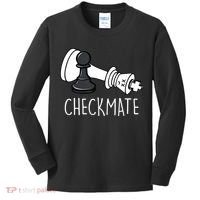Chess Checkmate Chess Player King Pawn Kids Long Sleeve Shirt thumb 0