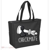Chess Checkmate Chess Player King Pawn Tote Bag thumb 2