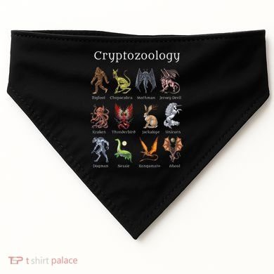 Cryptozoology Cryptid Creatures Fantasy Mythical Monsters USA-Made Doggie Bandana