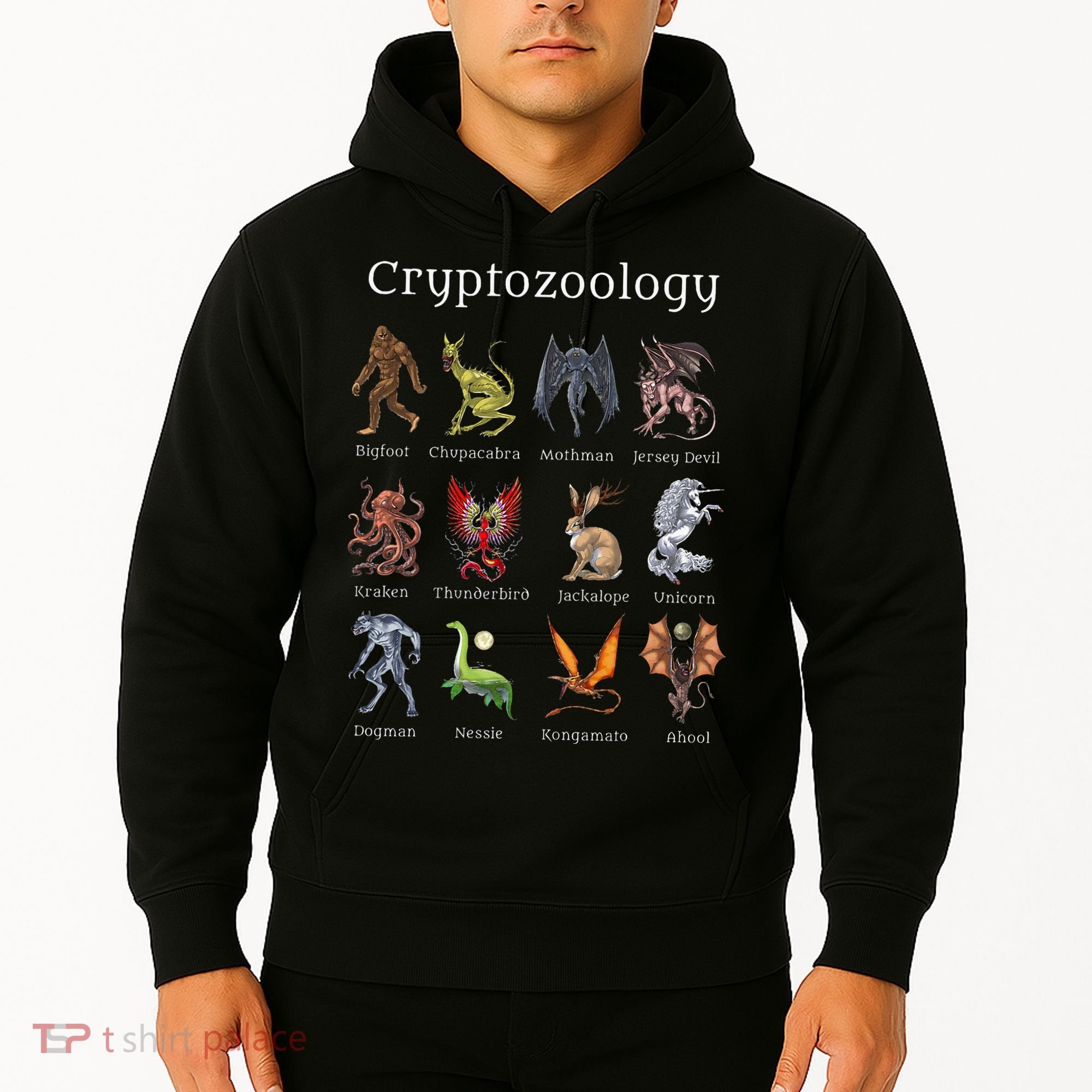 Cryptozoology Cryptid Creatures Fantasy Mythical Monsters Hoodie