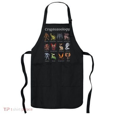 Cryptozoology Cryptid Creatures Fantasy Mythical Monsters Apron