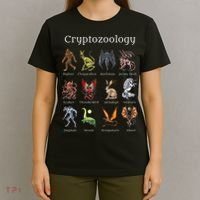 Cryptozoology Cryptid Creatures Fantasy Mythical Monsters T-Shirt thumb 4