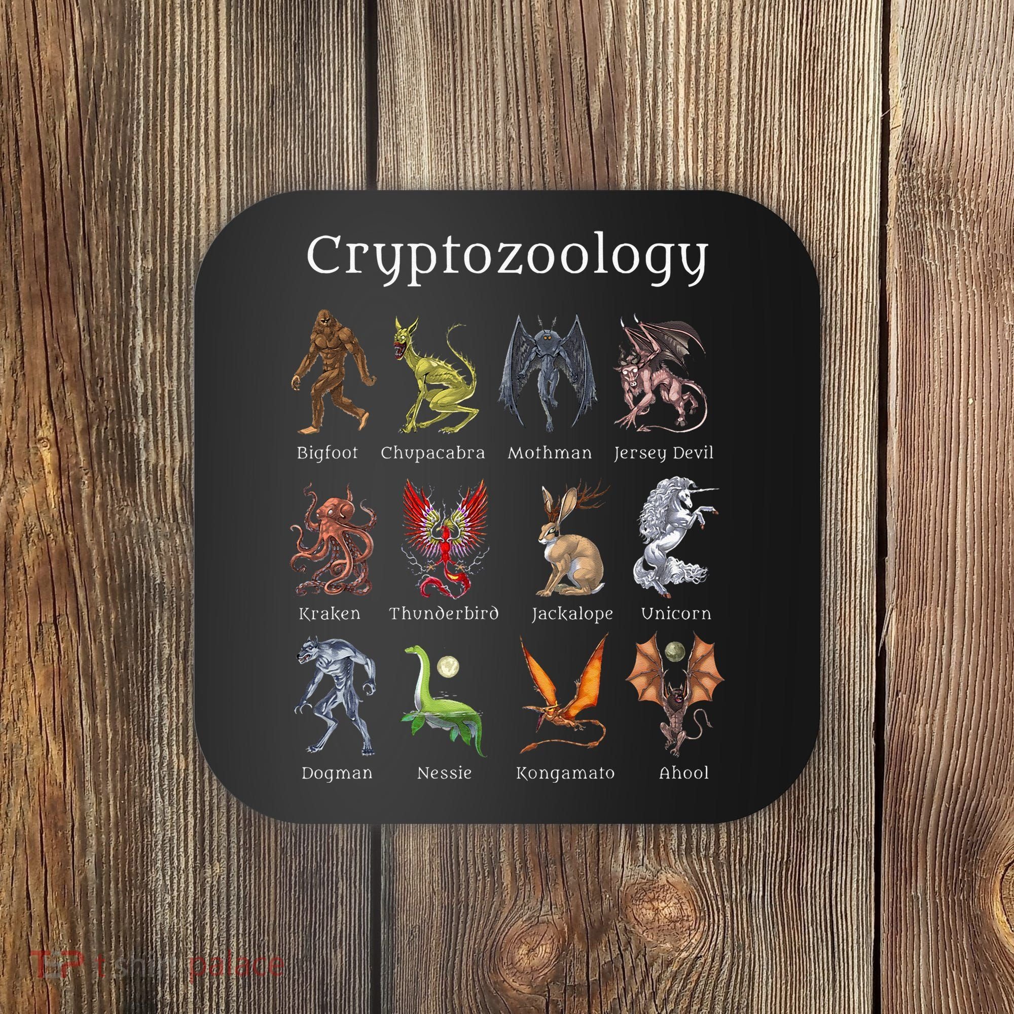 Cryptozoology Cryptid Creatures Fantasy Mythical Monsters Coaster
