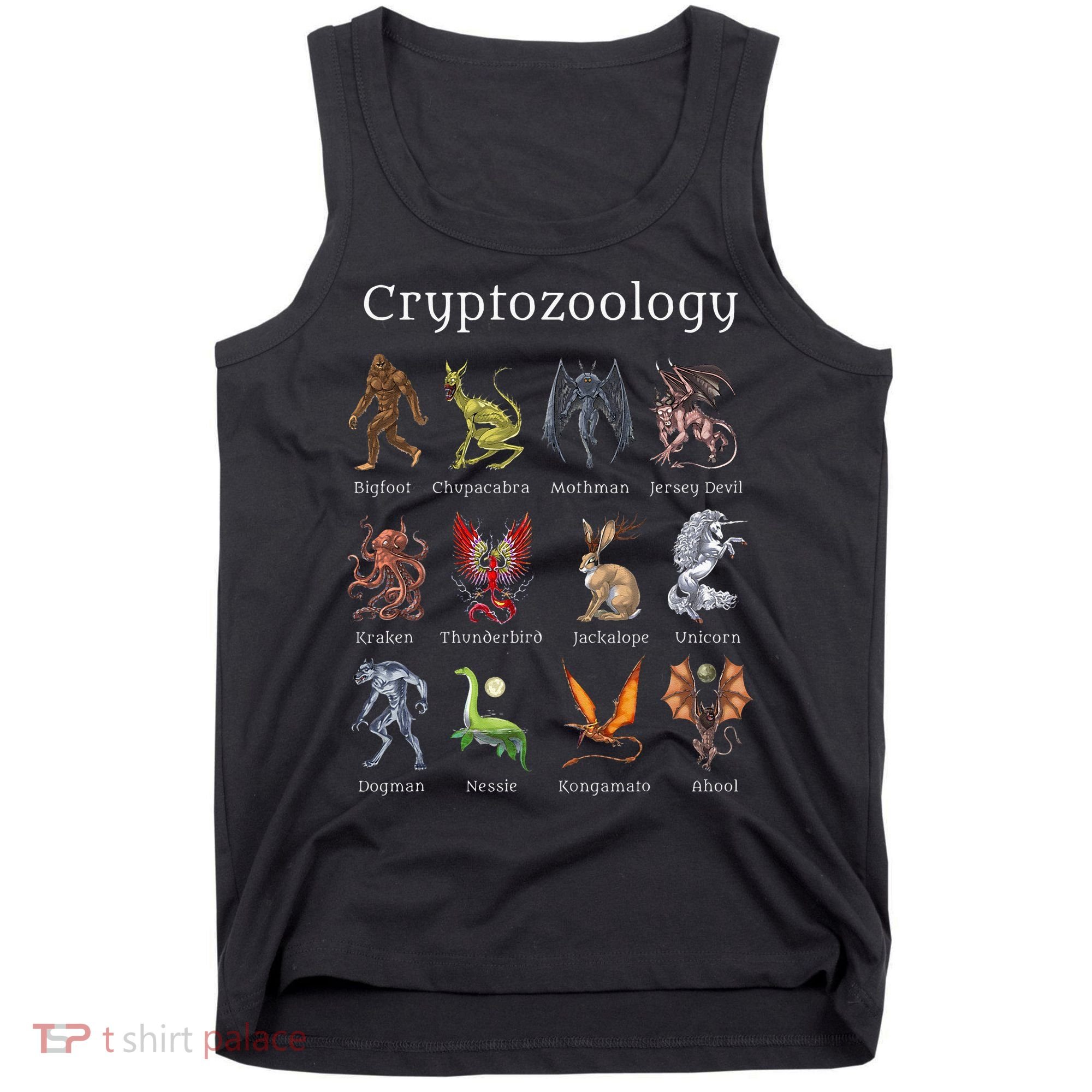 Cryptozoology Cryptid Creatures Fantasy Mythical Monsters Tank Top