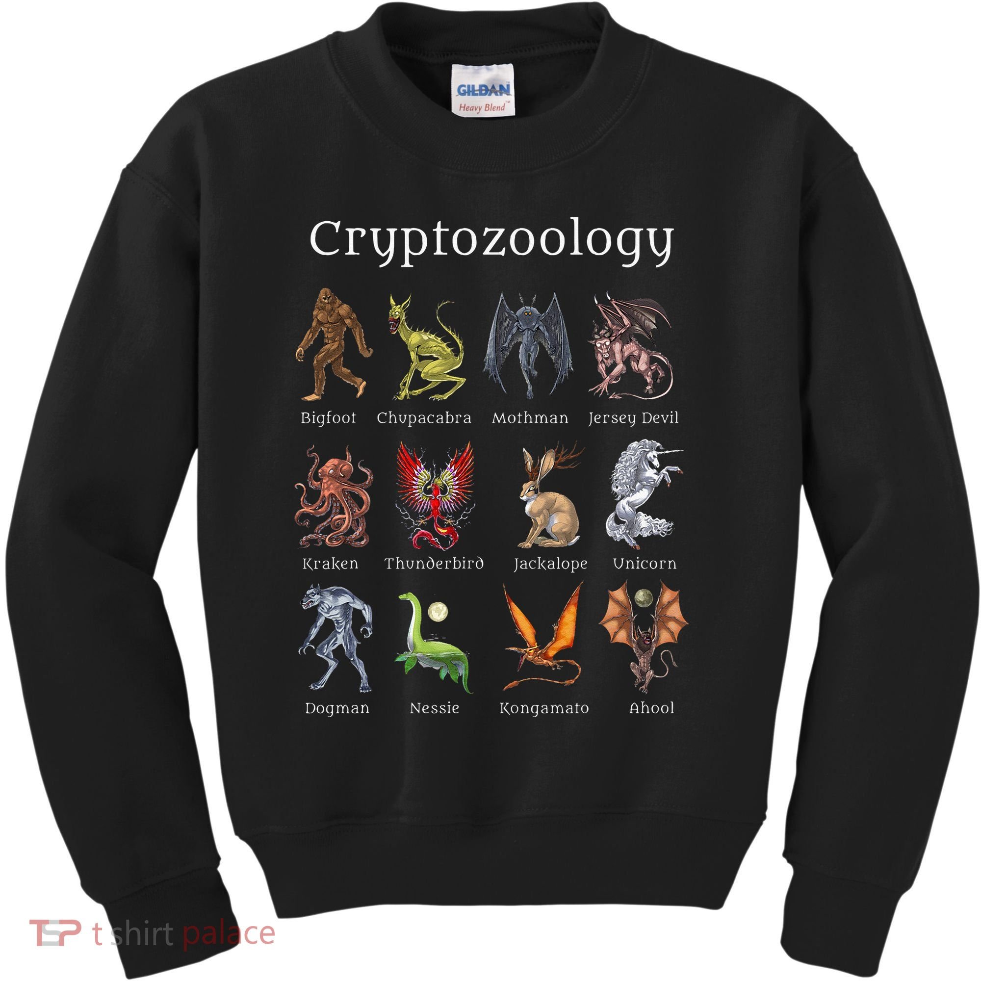 Cryptozoology Cryptid Creatures Fantasy Mythical Monsters Kids Sweatshirt