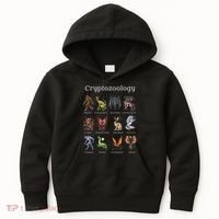 Cryptozoology Cryptid Creatures Fantasy Mythical Monsters Kids Hoodie thumb 0