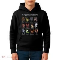 Cryptozoology Cryptid Creatures Fantasy Mythical Monsters Kids Hoodie thumb 4