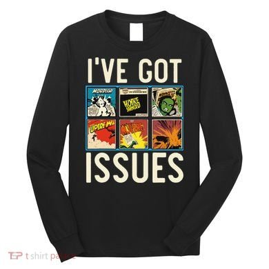 Comic Collector Comic Reader Reading Comic Books Long Sleeve Shirt
