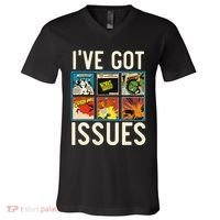 Comic Collector Comic Reader Reading Comic Books V-Neck T-Shirt thumb 0