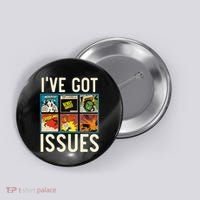 Comic Collector Comic Reader Reading Comic Books Button thumb 0