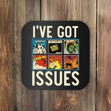 Comic Collector Comic Reader Reading Comic Books Coaster