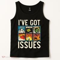 Comic Collector Comic Reader Reading Comic Books Tank Top thumb 2